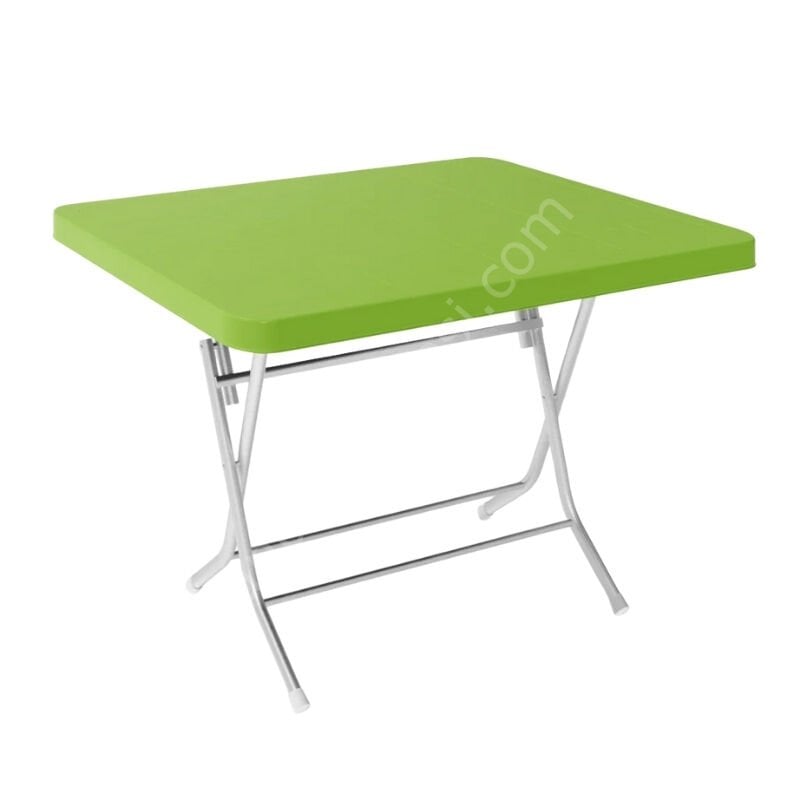 Didim 80x80 Katlanır Plastik Masa yeşil