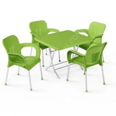 Didim 80x80 Katlanır Masa Takımı