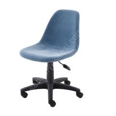 Baha Plastik Ayaklı Çalışma Koltuğu Mavi