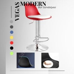 Vegas Kırmızı Bar Sandalyesi