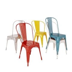 Tolix Sandalye Turuncu