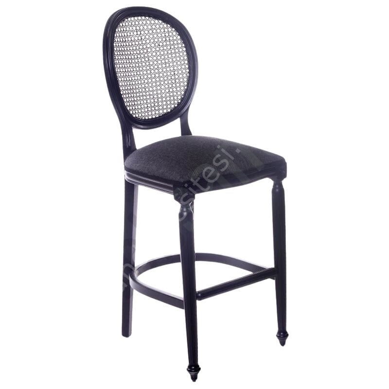 Tornalı Ahap Lüx Bar Sandalyesi