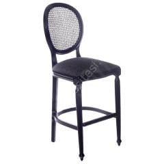 Tornalı Ahap Lüx Bar Sandalyesi