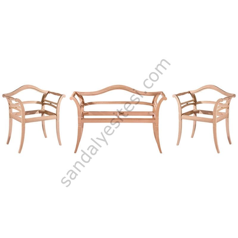 Tornalı Markiz Ham Ahşap Çay Takımı