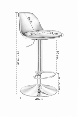 Vegas Beyaz Bar Sandalyesi