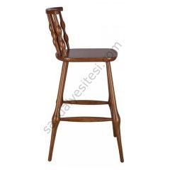 Kırlangıç Ahşap Bar Sandalyesi Ceviz