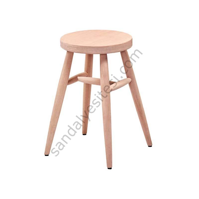 Kırlangıç Ham Ahşap Tabure 45 cm