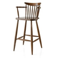 Kırlangıç Kollu Ahşap Lüx Bar Sandalyesi