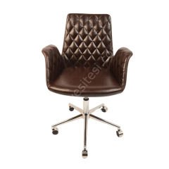 Begüm X Kapitoneli Çalışma Koltuğu Kahve