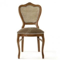 Klasik Oymalı Ahşap Sandalye Ceviz