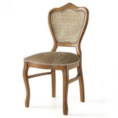 Klasik Oymalı Ahşap Sandalye Ceviz