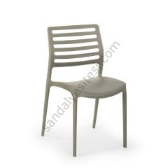 Vakame PP Plastik Sandalye Gri