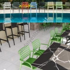 Vakame PP Plastik Sandalye Gri