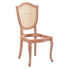 Kupa Hasırlı Ham Ahşap Sandalye