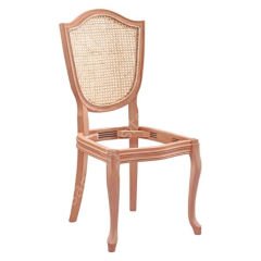Kupa Hasırlı Ham Ahşap Sandalye