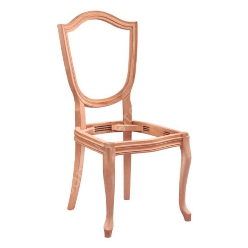 Kupa Kolsuz Ham Ahşap Sandalye