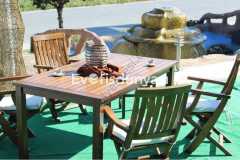 Bodrum Ahşap Sabit Ayaklı Masa 80x140