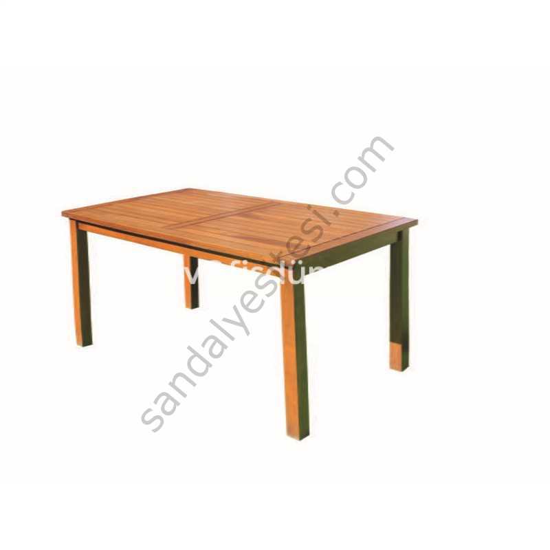 Bodrum Ahşap Sabit Ayaklı Masa 80x140