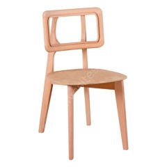 Bogota Döşemeli Ham Ahşap Sandalye