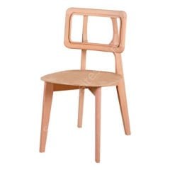 Bogota Döşemeli Ham Ahşap Sandalye