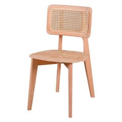 Bogota Hazeranlı Döşemeli Ham Ahşap Sandalye