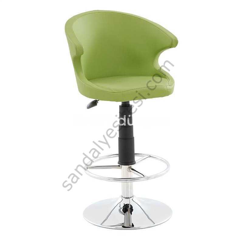 Buket Bar Sandalyesi Krom Ayaklı