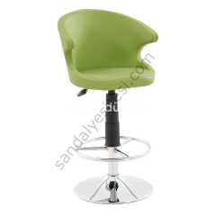 Buket Bar Sandalyesi Krom Ayaklı