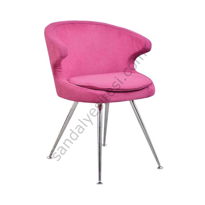 Buket Krom Konik Ayaklı Bekleme Koltuğu