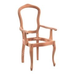 Cetro İtalyan Kollu Ham Ahşap Sandalye