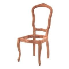 Cetro İtalyan Oymalı Ham Ahşap Sandalye