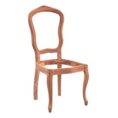 Cetro İtalyan Oymalı Ham Ahşap Sandalye