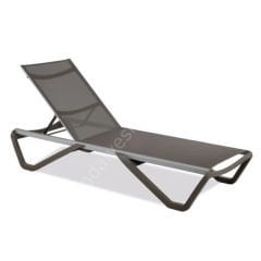 Water Alüminyum Şezlong Cappucinno