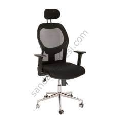 Lotus Fileli Müdür Koltuğu Siyah