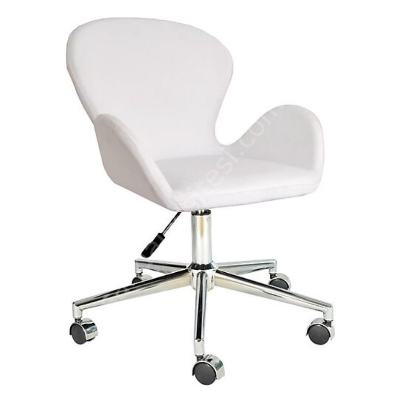 Yasmin Krom Ayaklı Çalışma Koltuğu