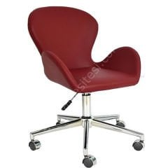 Yasmin Krom Ayaklı Çalışma Koltuğu