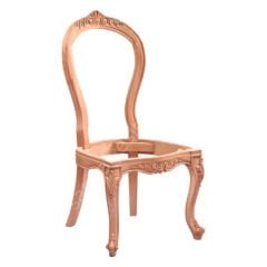 Magosa Oymalı Ham Ahşap Sandalye