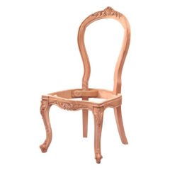 Magosa Oymalı Ham Ahşap Sandalye