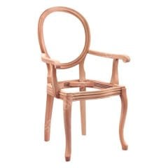 Manolya Ham Ahşap Kollu Sandalye