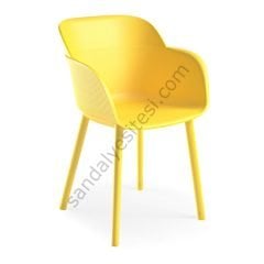 Backen Plastik Sandalye Sarı