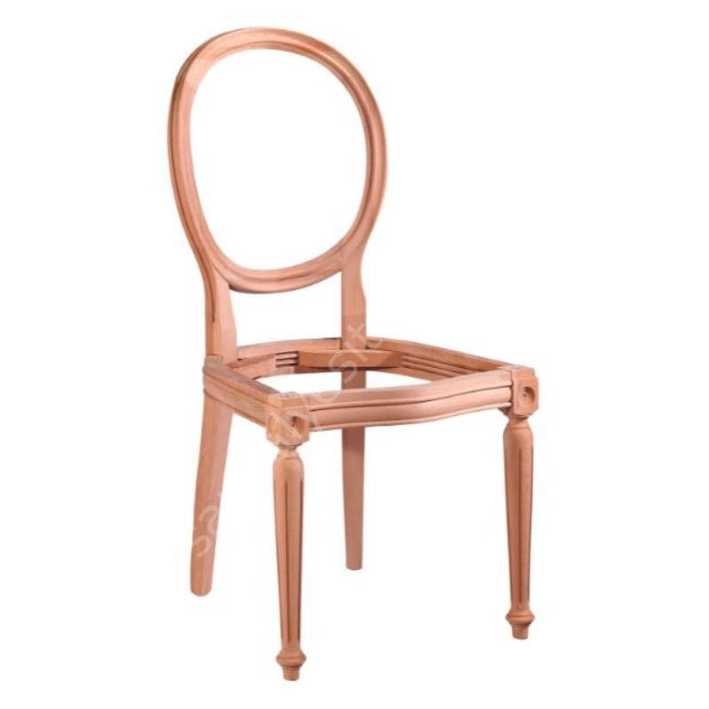 Manolya Tornalı Ham Ahşap Sandalye
