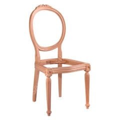 Manolya Tornalı Oymalı Ham Ahşap Sandalye
