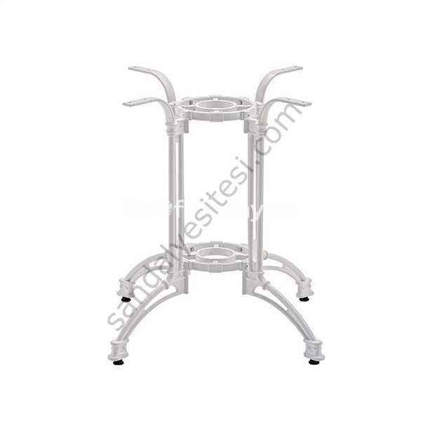 Mayon Geniş Tekli Alüminyum Ayak Beyaz