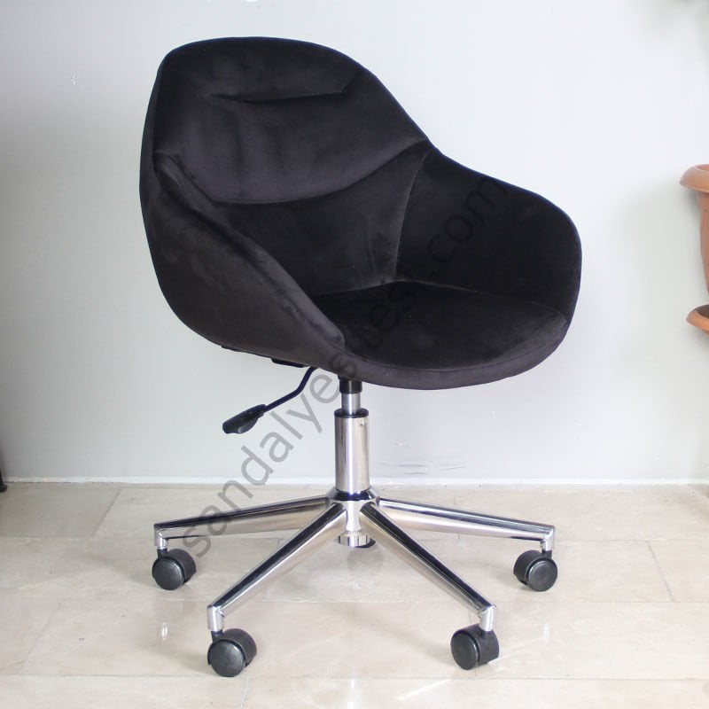 Arf Krom Ayaklı Çalışma Sandalyesi