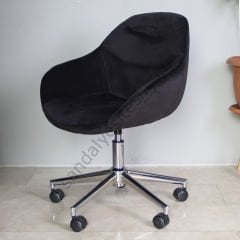 Arf Krom Ayaklı Çalışma Sandalyesi