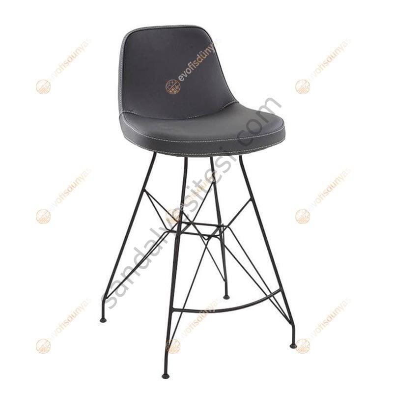 Mini Lodi Siyah Bar Sandalyesi 65 cm