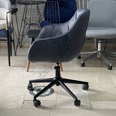Megan Çalışma Koltuğu Antrasit - Siyah Ayak
