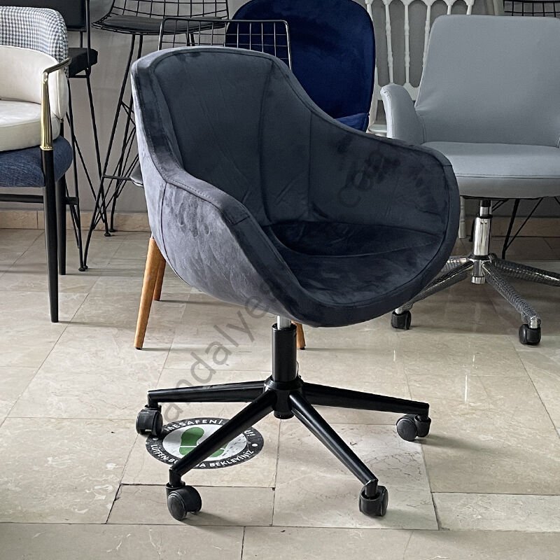 Megan Çalışma Koltuğu Antrasit - Siyah Ayak