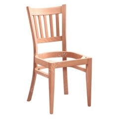Münih Çıtalı Ham Ahşap Sandalye