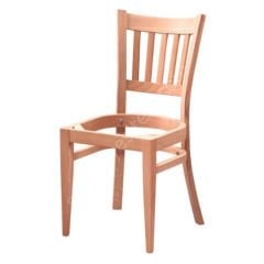 Münih Çıtalı Ham Ahşap Sandalye
