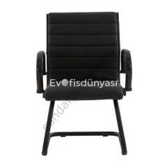 Naki Boyalı U Ayaklı Bekleme Koltuğu Siyah